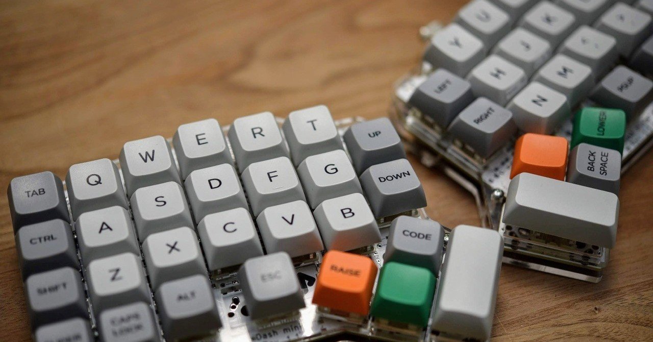 自作キーボードキットのErgodash miniを素人が気力だけで作ってみた