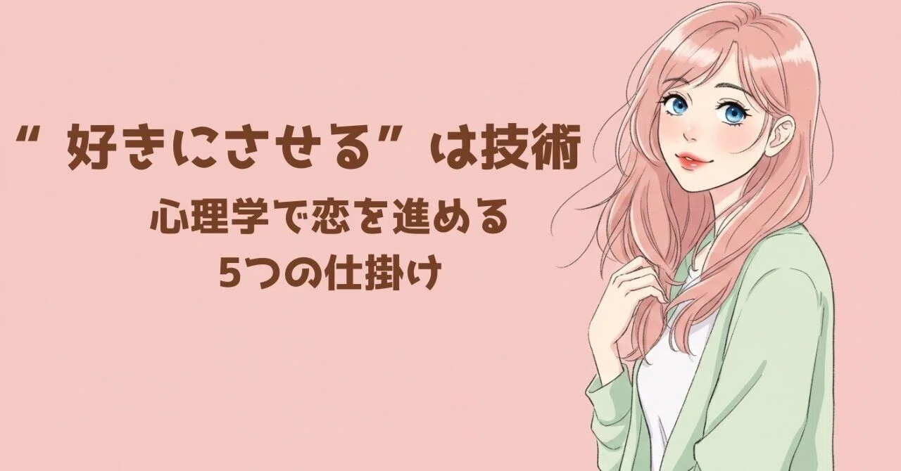好きにさせる”は技術。 心理学で恋を進める5つの仕掛け｜まいのママ