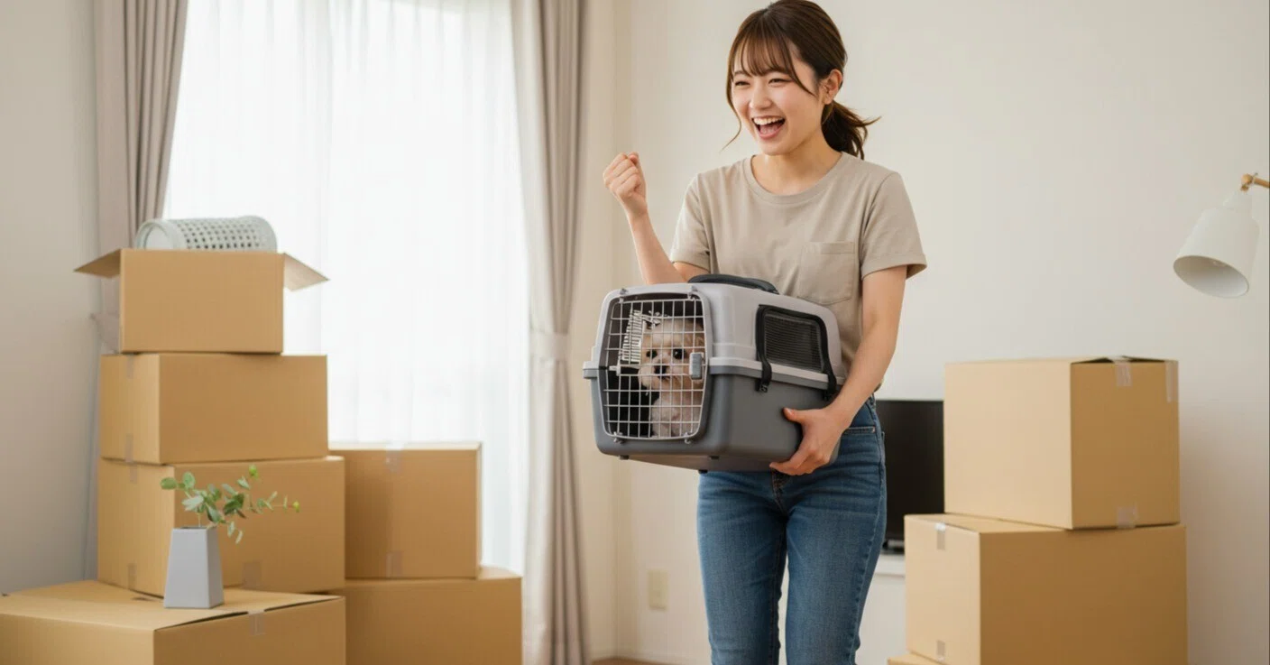 大切な家族の引っ越し。ペット移動の全知識と費用相場｜一人暮らし 
