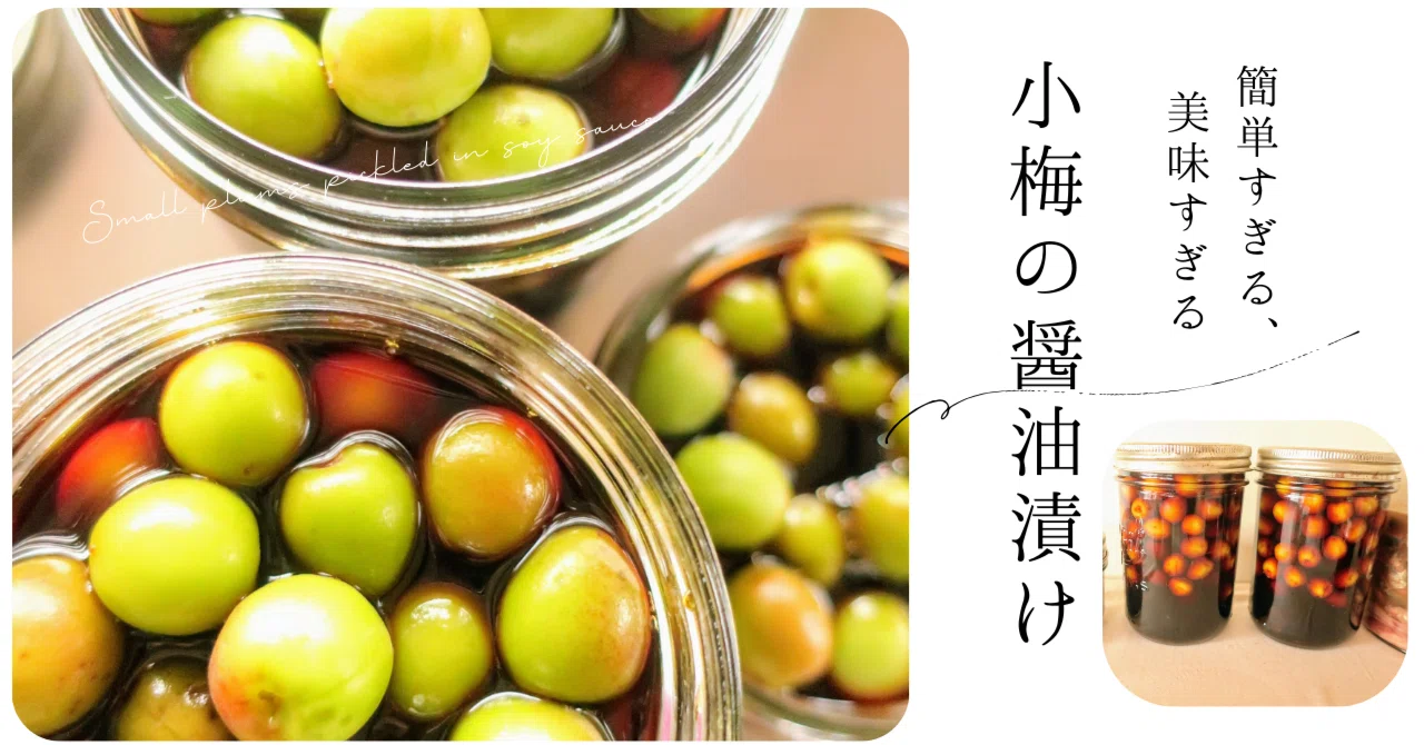 梅 醤油 漬け