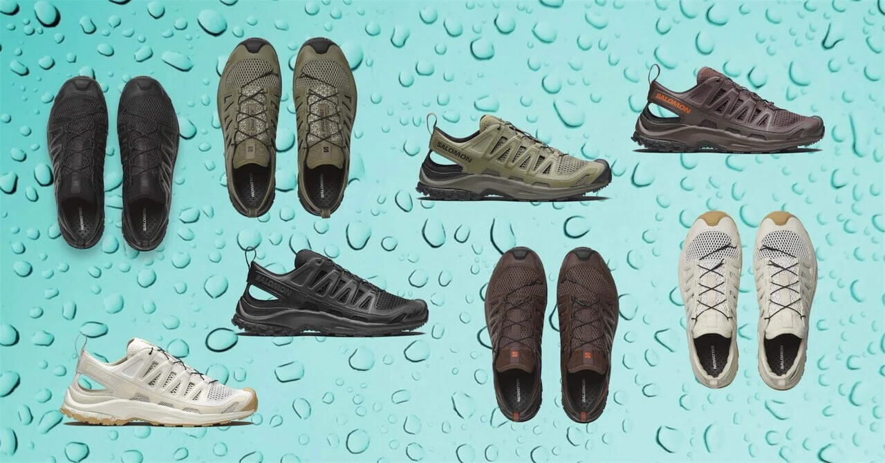 雨の日にSALOMON XA PRO 3D AMPHIB｜ドラゴン・スー