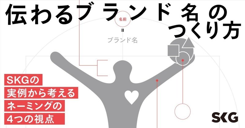 伝わるブランド名のつくり方──SKGの実例から考えるネーミングの4つの視点