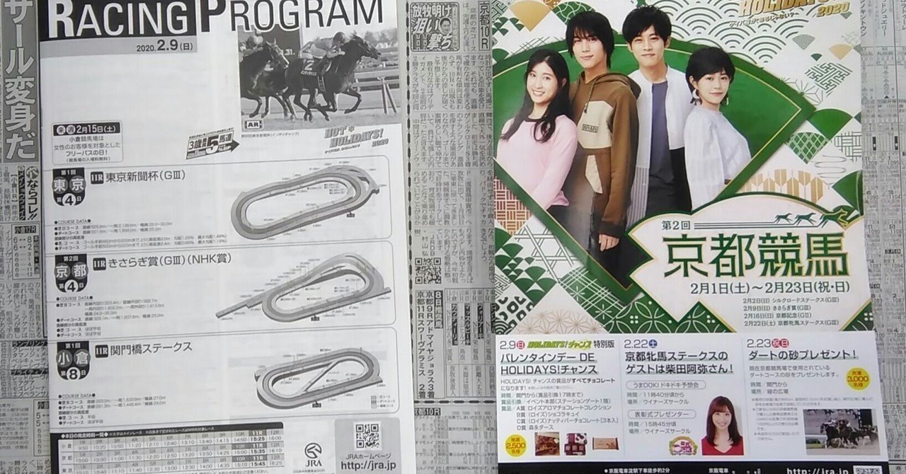 2/9（日）東京新聞杯＆きさらぎ賞のレーシングプログラム｜JRDB 競馬