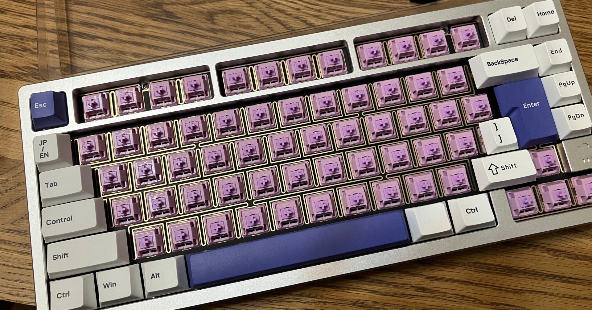 キーボード Rainy 75 モデル シルバー WOBKEY Rainy 75【メカニカル