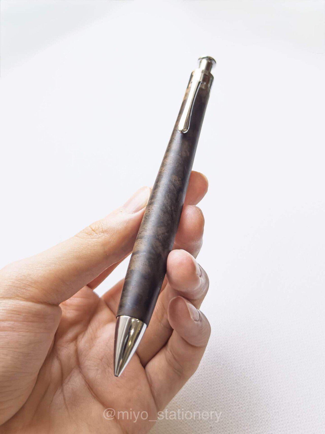 黒柿 孔雀杢　工房楔　ペンシル楔　新品未使用　Persimmon figured 新品未使用】工房楔 ペンシル楔 黒柿孔雀杢 - メルカリ