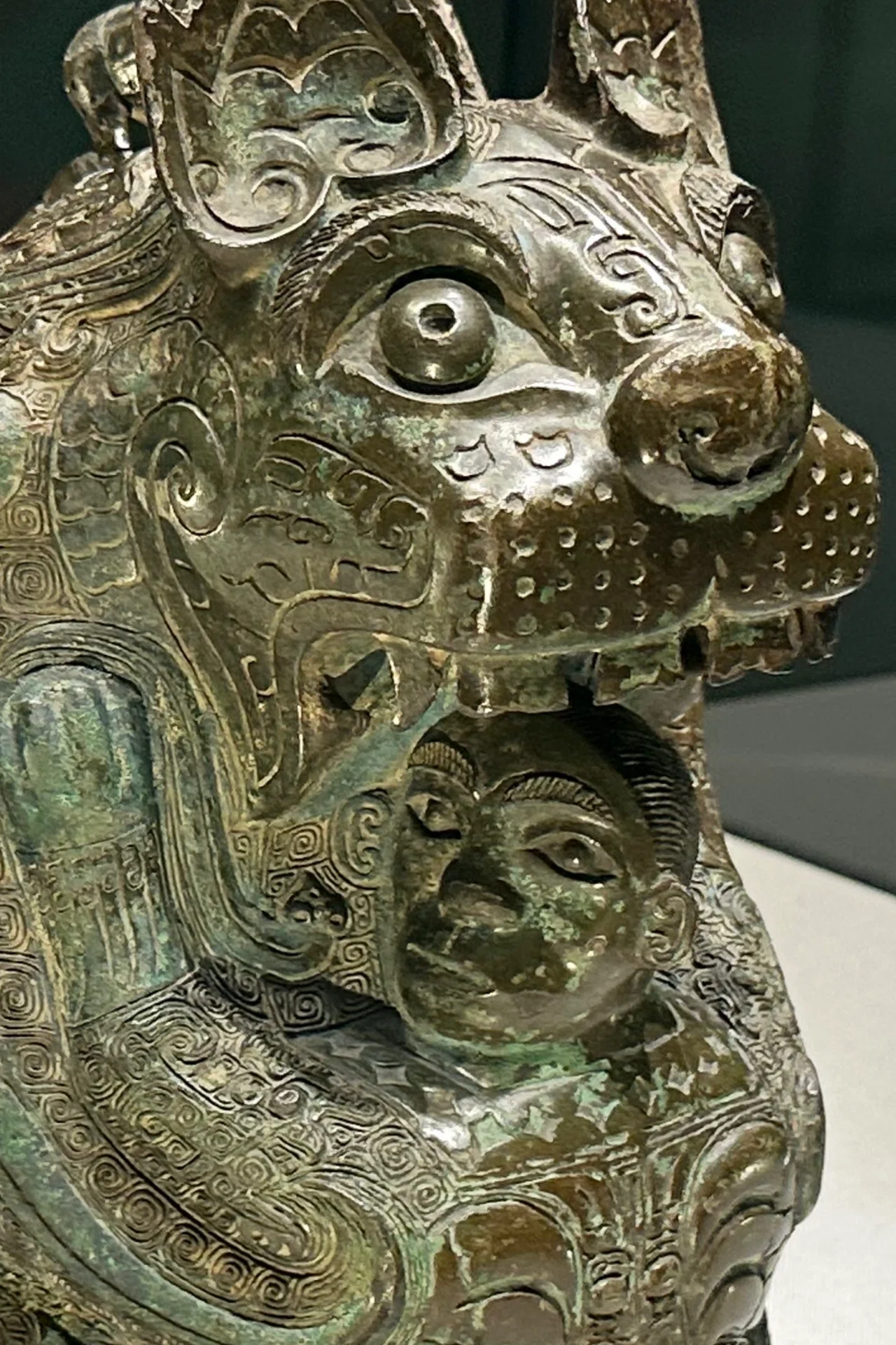 d 古代象形青銅器 遺跡発掘品 中国 金工 ⁄ 青銅器 副葬品 供養 シルク