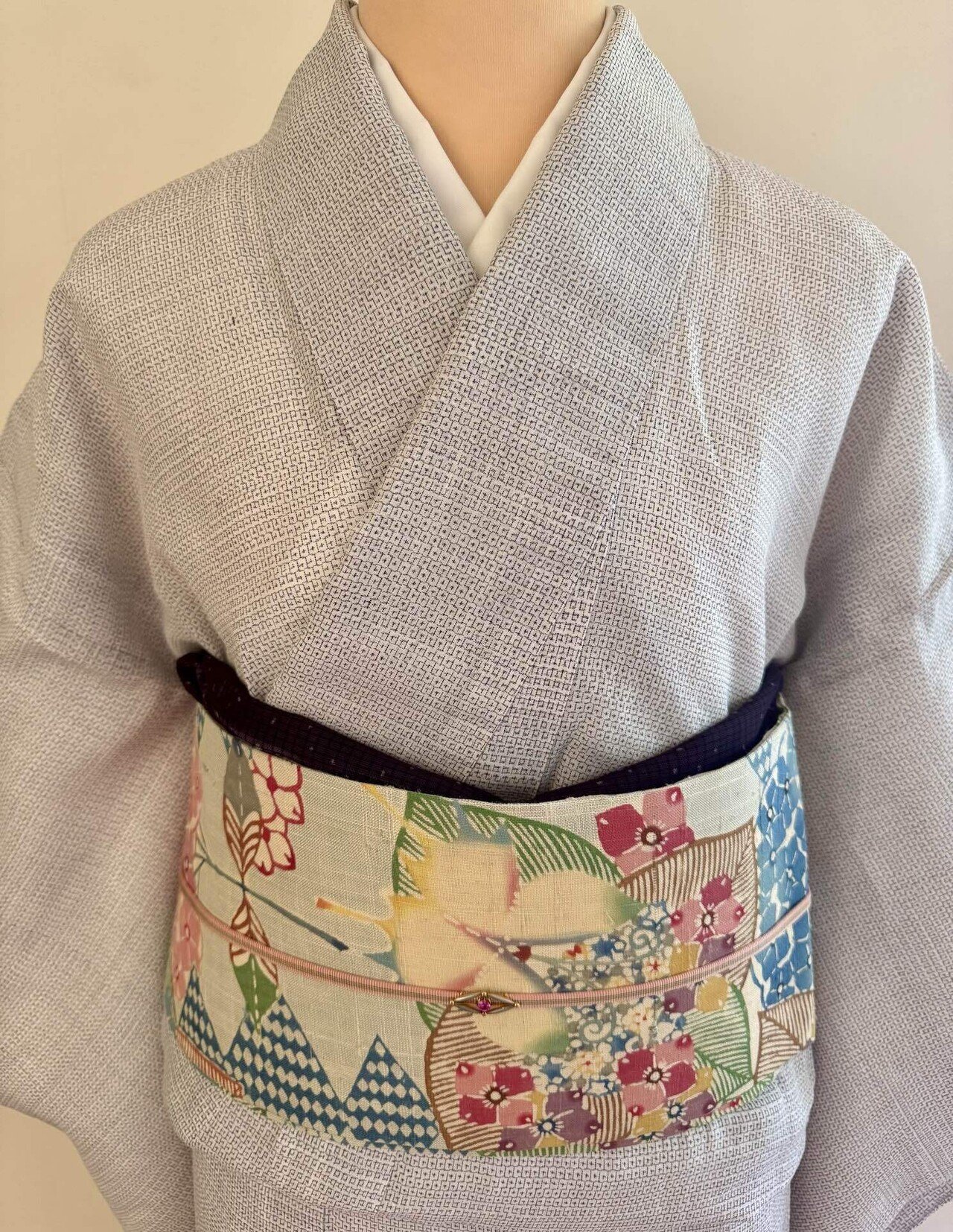 桑原功作越後上布着物｜夢吉きもの