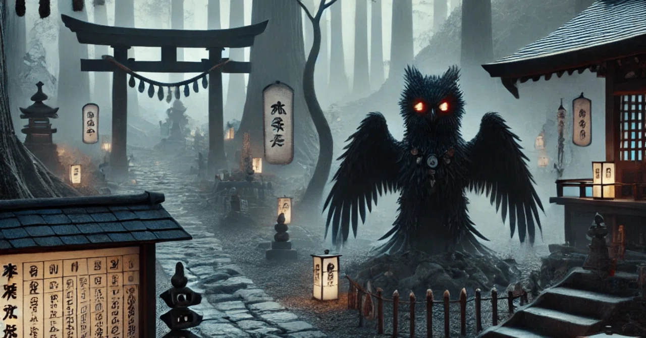 🌌🕊️A 3D simulation of the Japanese yokai legend 'Aoji (Okuri-suzume ...