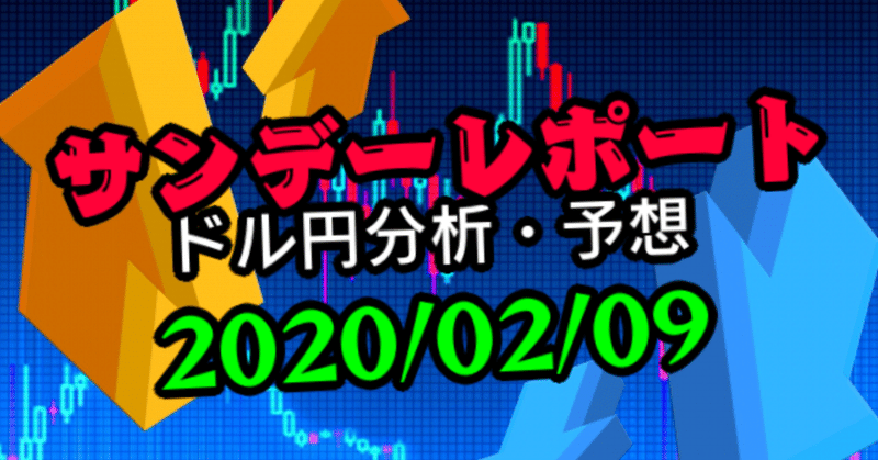 【週刊】ドル円相場分析と今後のシナリオ【2020/02/09】FXサンデーレポートvol.25