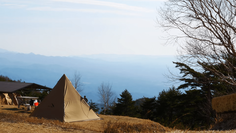 ゆるキャン△聖地の陣馬形山キャンプ場【ソロキャンプ】山頂1445mで絶景テント泊VLOG solo camping 3-42 screenshot