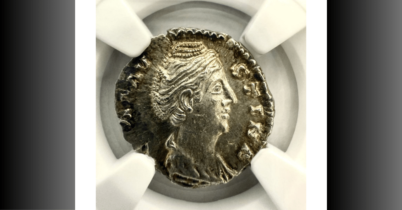 女神に近づいた皇后の肖像 —— 大ファウスティナのデナリウスが語る古代ローマ｜コインクロス｜掌の上の歴史学