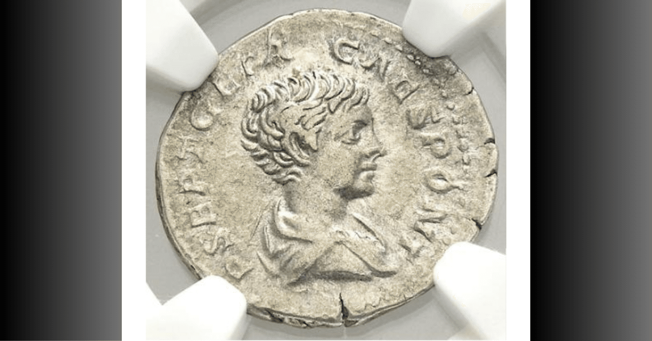 古代ローマ帝国 カラカラ (AD198-AD217) デナリウス 銀貨
