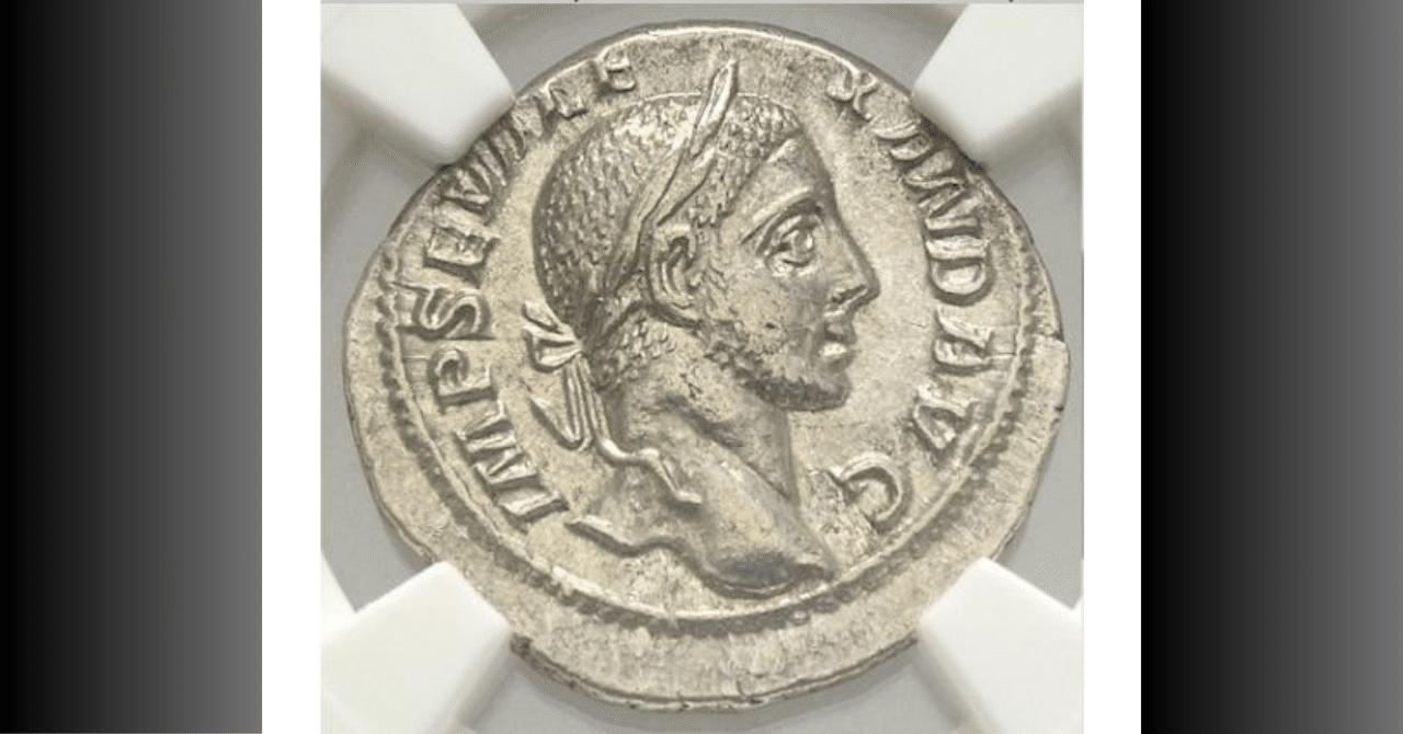 ローマ帝国　ユリア・ママエア　222-235年　デナリウス銀貨　NGC  XF ローマ帝国 ユリア・ママエア 222-235年 デナリウス銀貨 NGC XF