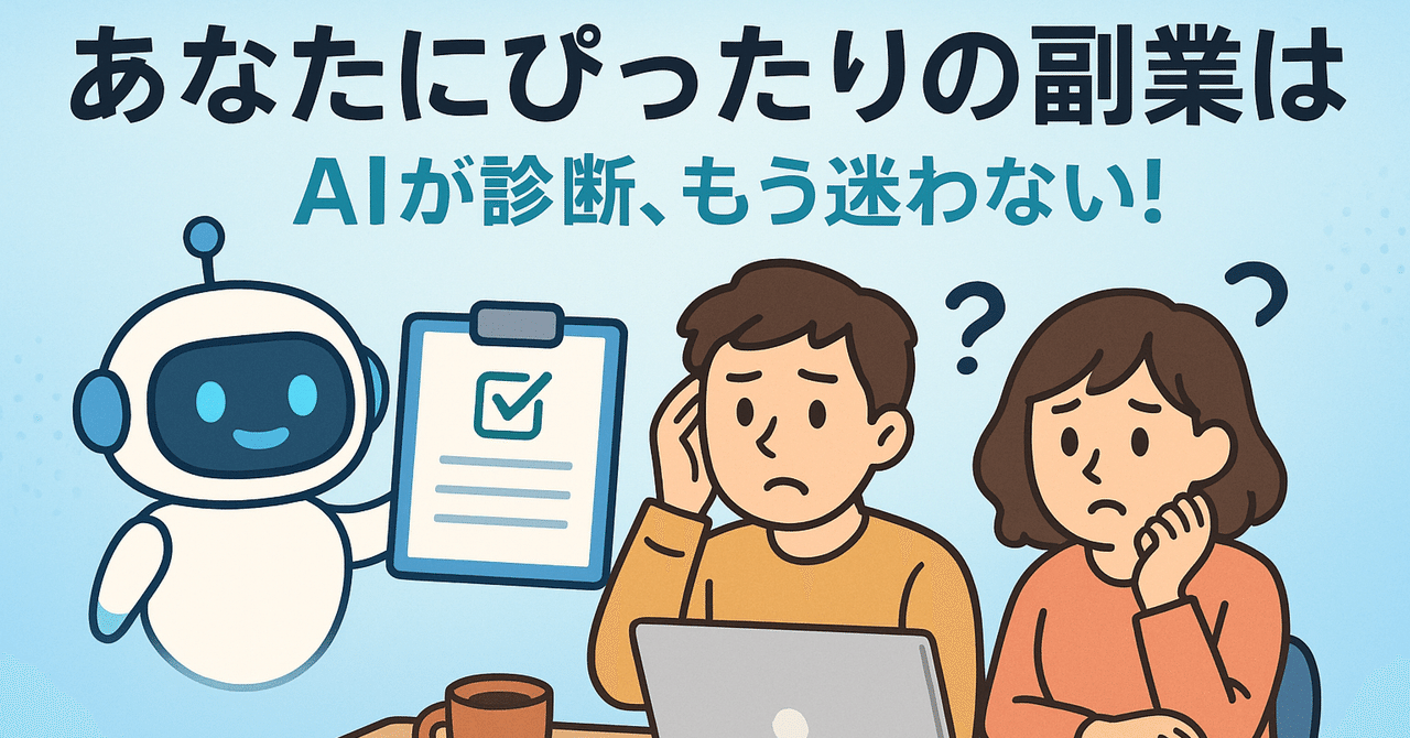 副業迷子を救うAI副業診断！ChatGPTs『副業診断士』の使い方と活用法ネオ@ChatGPTsクリエイター