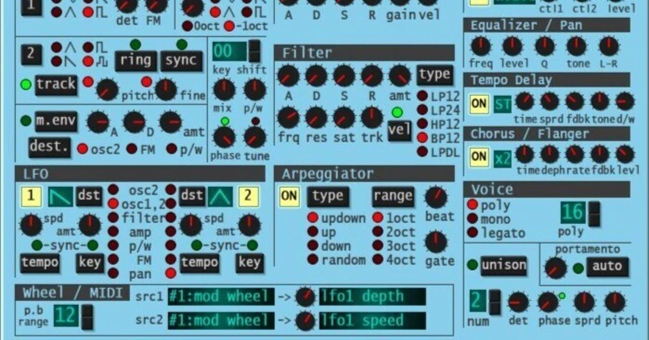 青の効果音制作日記 28「ファミシンセIIのプリセットを追加してみる