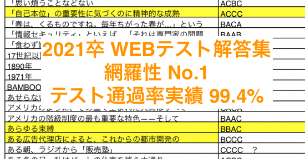 21 22卒 玉手箱 Spi Webテスト解答集のダウンロード 年1月更新 圧倒就活 Note