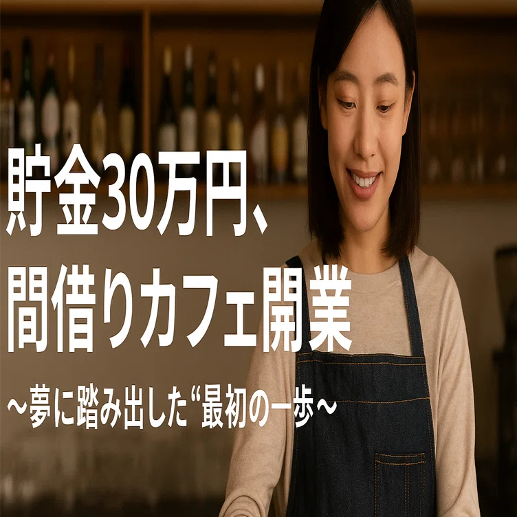 貯金30万円でカフェ開業。間借りだからできた、私の挑戦と再出発 