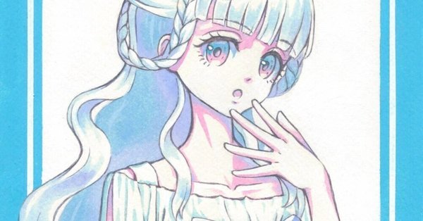 Tamimoon Tobacco 04 サイン入りアクリル・ガッシュイラスト イラスト描けました！ - アクリルガッシュ｜水無月 杏理｜note