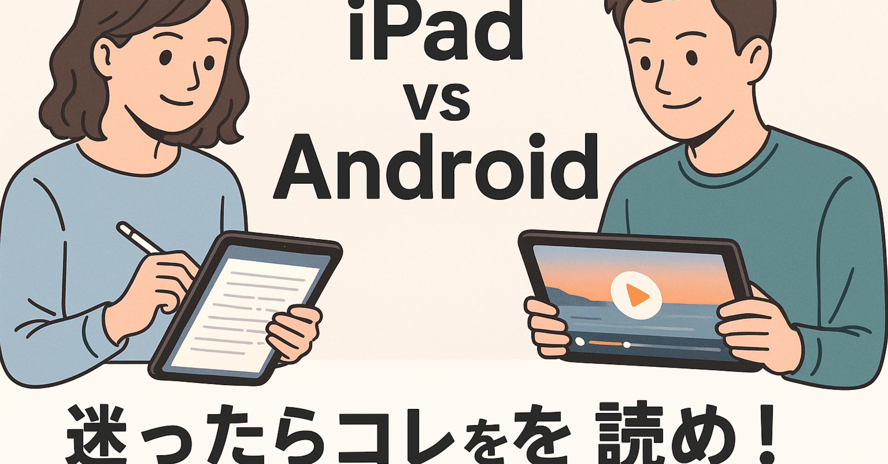 IpadとAndroidタブレット 2025年最新版】iPadとAndroidタブレット、どっちを買えば後悔しない