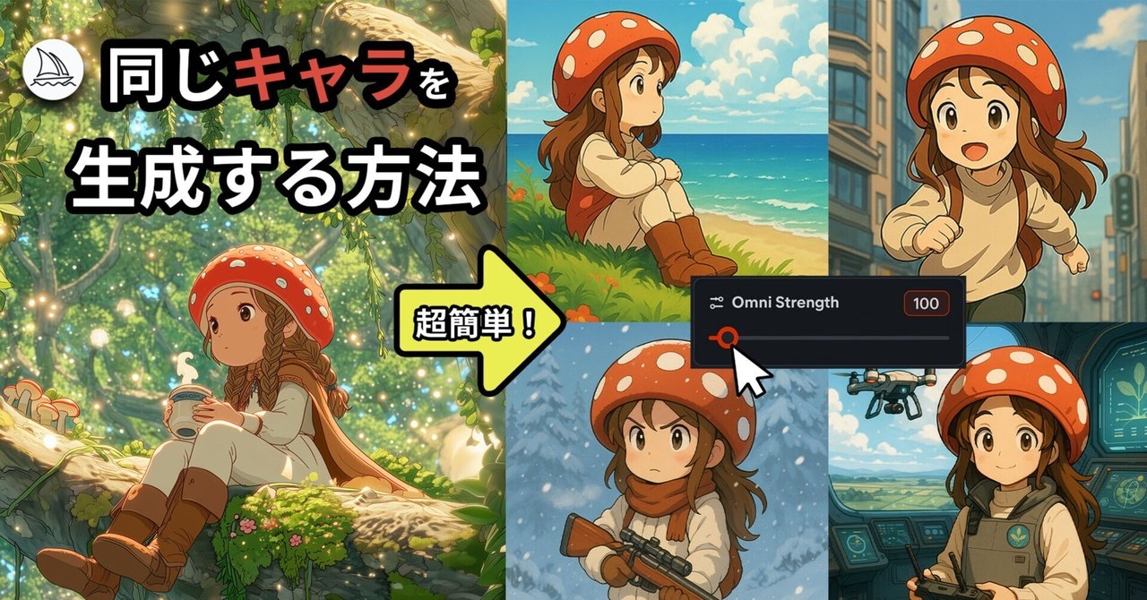 【初心者OK】Midjourneyのオムニリファレンスで自由自在にキャラクターやオブジェクトを再利用する方法 | 一貫性のある画像生成は簡単Dr.slump-J / クリエイティブツール解説