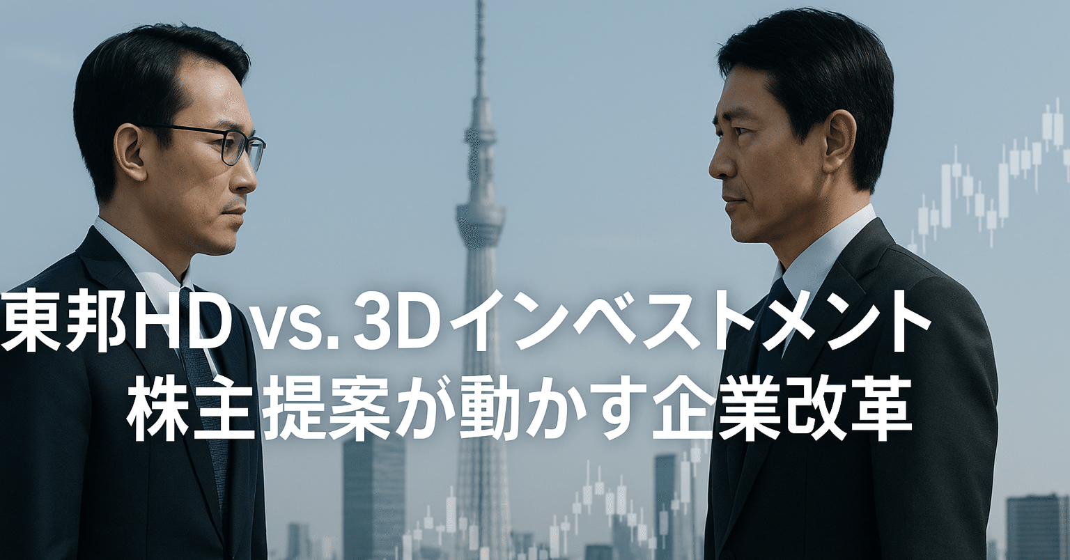 東邦HD vs. 3Dインベストメント：株主提案が動かす企業改革｜ファーマ経営研究所