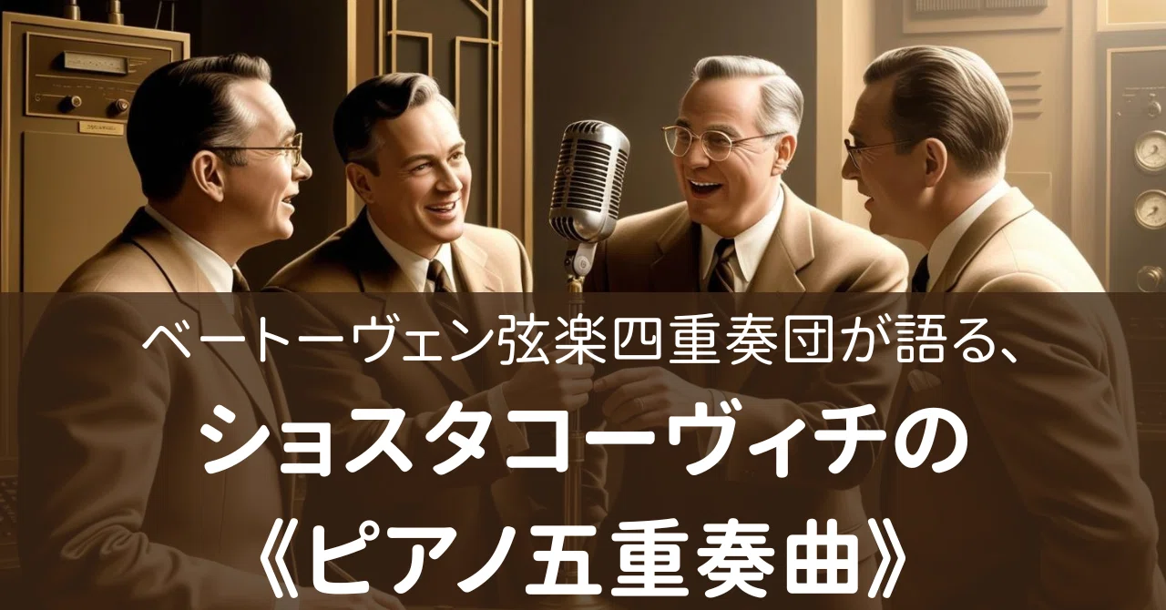 ベートーヴェン弦楽四重奏団が語る、 ショスタコーヴィチの《ピアノ五