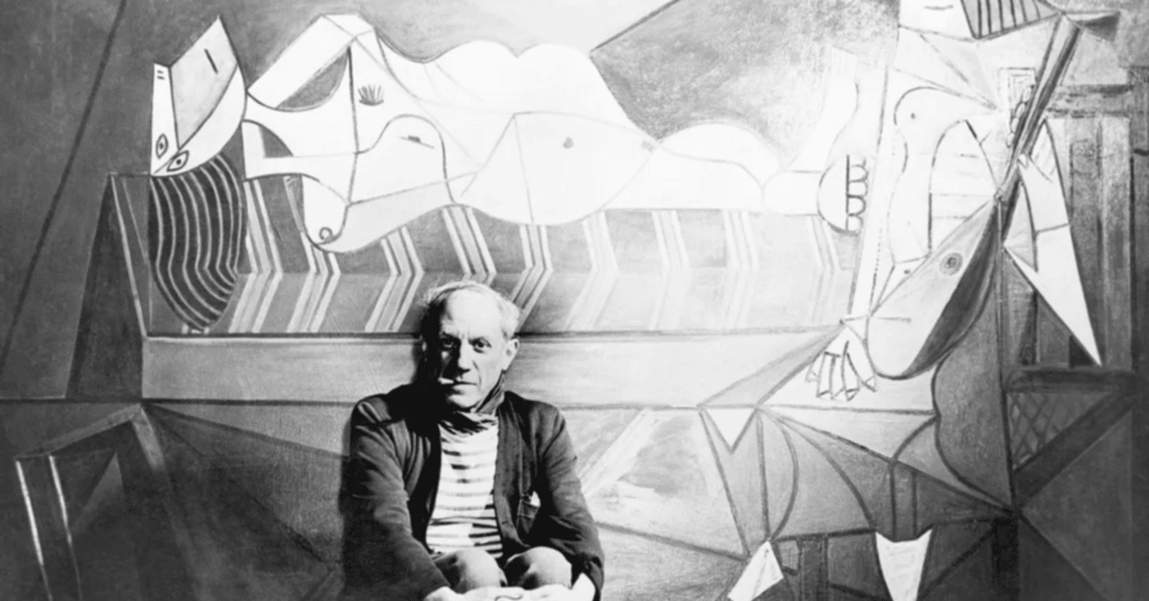 ピカソ(PICASSO)【筆を休めてもの想いにふける男】、高級画集画 新版 ピカソ(PICASSO)【筆を休めてもの想いにふける男】、高級