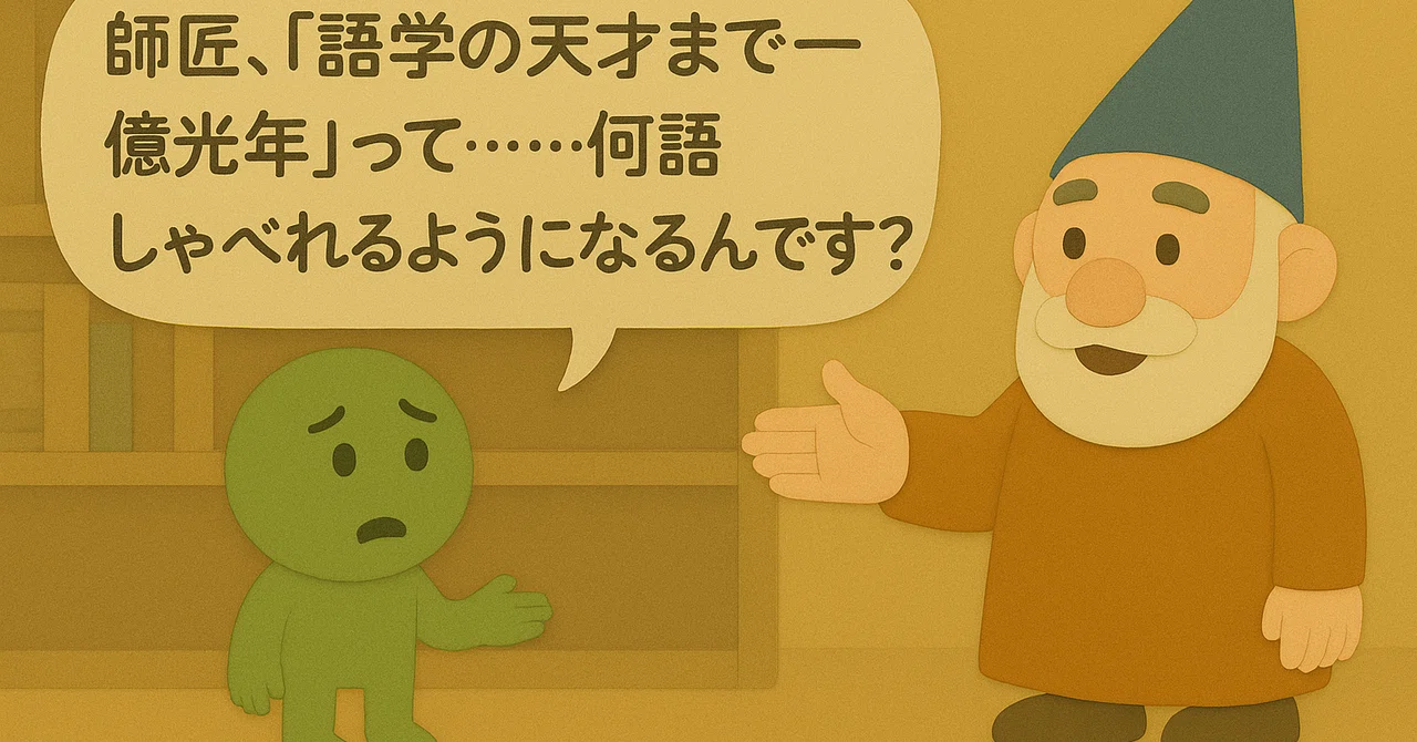 師匠、『語学の天才まで一億光年』って……何語しゃべれるようになるんですか?──言語は「魔法の剣」だった件|本で泣くようになったのはいつから ...