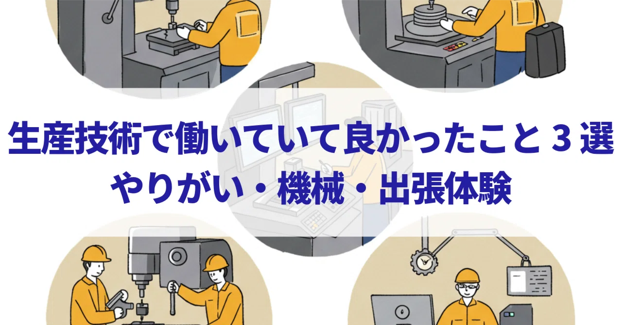 生産技術で働いていて良かったこと3選｜やりがい・機械・出張体験｜セイギ