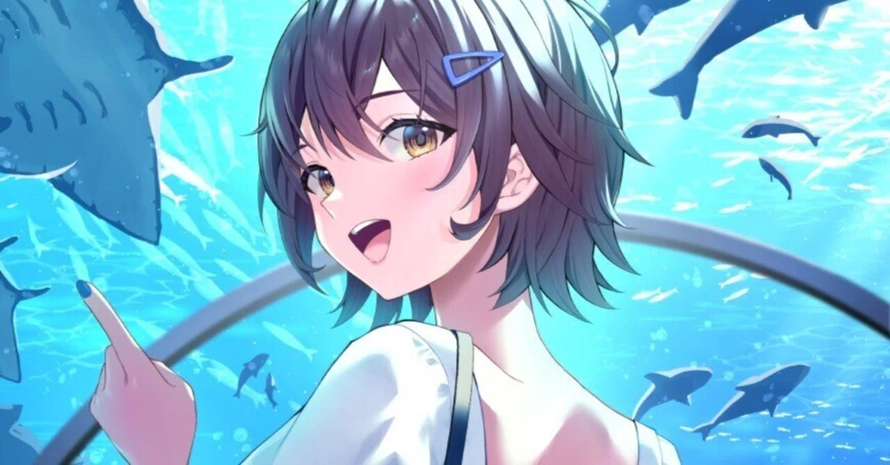 イラストメイキング】幻想的な雰囲気を演出！水族館の描き方｜わなつ