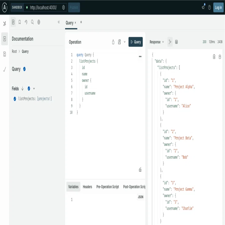 GraphQL  - Client yields, LLC