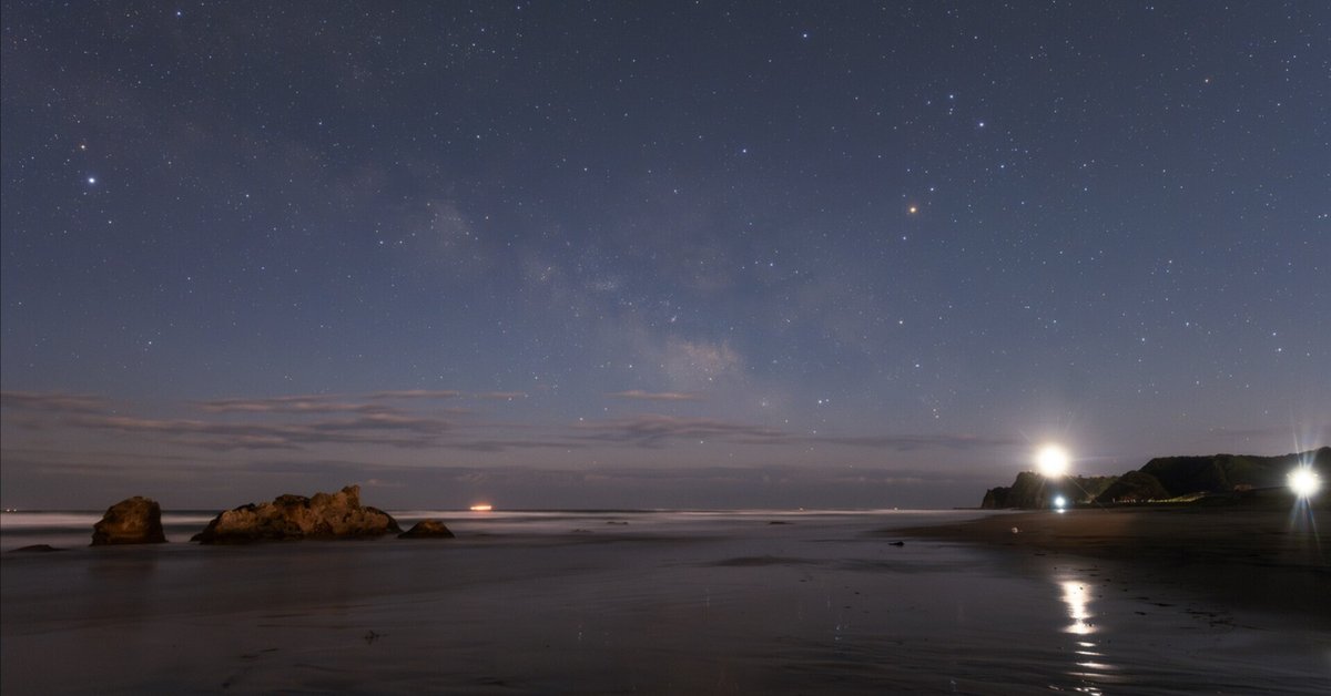 星空のある風景 月明かりの海と漆黒の海｜星景写真家・星空動画