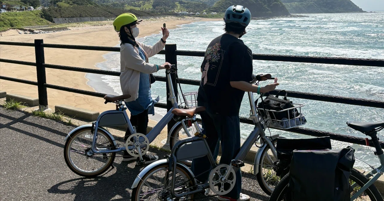 【福岡県糸島市】【直接取引限定】 自転車　28インチ　外装6段変速 福岡・糸島】車なしで楽しめる！電動自転車×ガイド付きの新しい観光