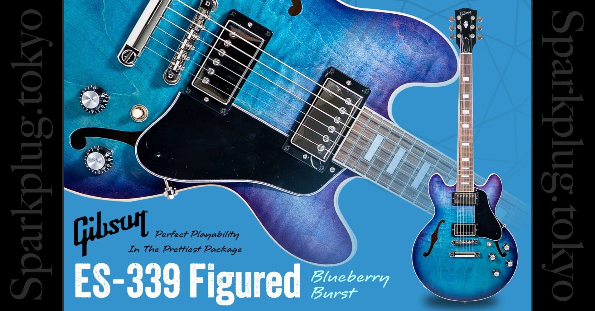 小ぶりで取り回しが良く、見た目も美しい大人気機種「Gibson ES-339