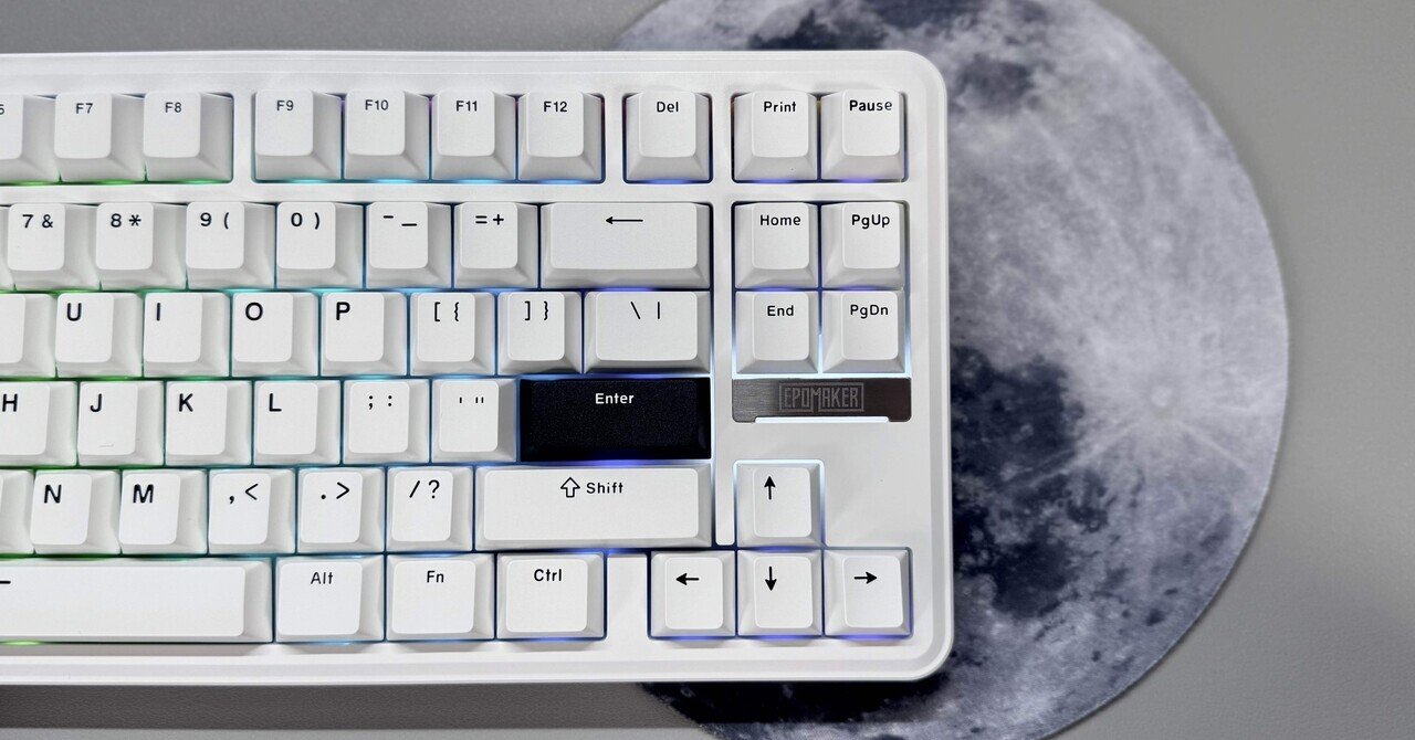ゲーミングキーボードレビュー】EPOMAKER TH85 ー 背面と側面にRGB