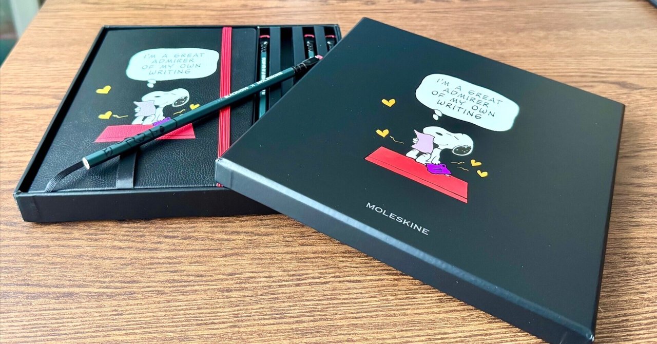 ピーナッツノートブック＆ブラックウィング鉛筆のセット ピーナッツ鉛筆セット ブラックウィング x モレスキン軟質鉛筆 12本