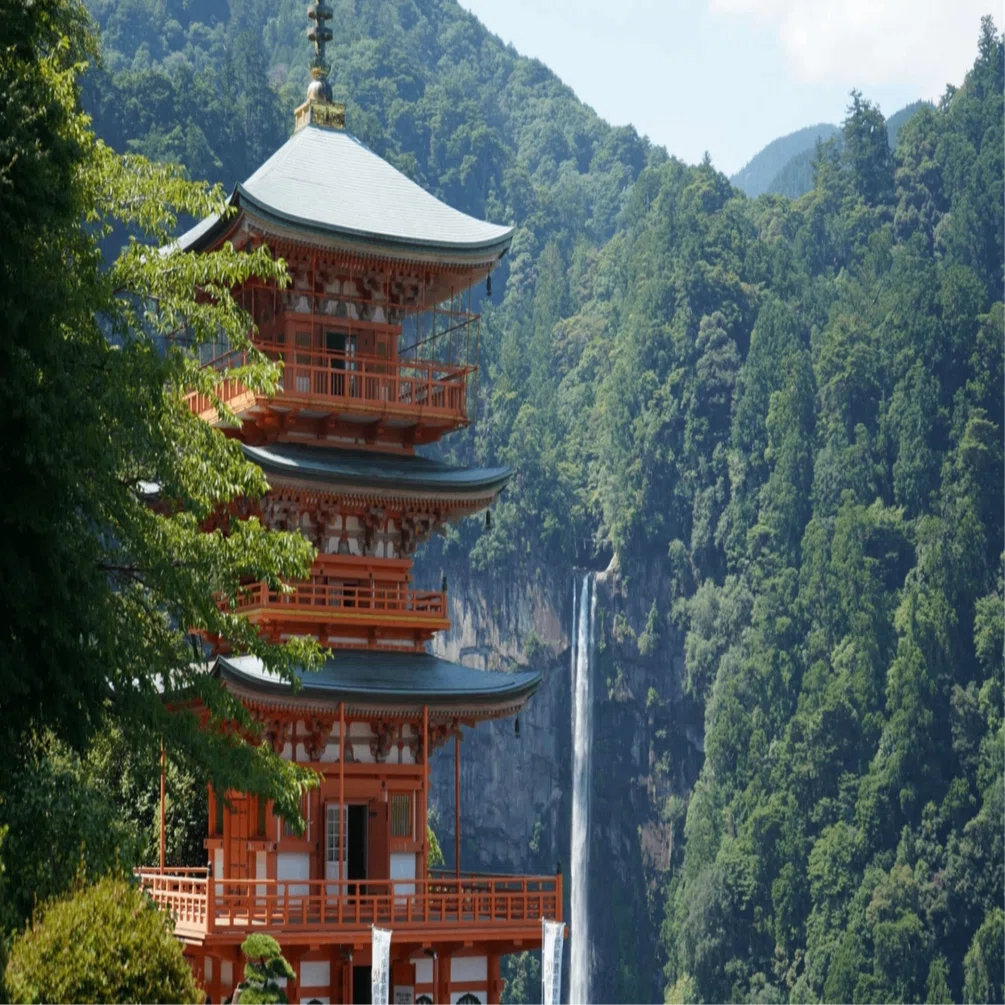 青岸渡寺】 那智の滝 西陣織 掛軸 【公式通販】
