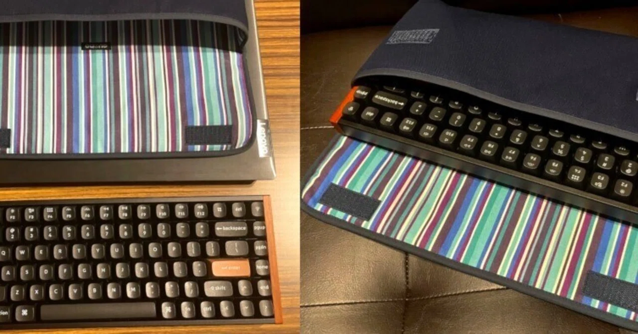 ハンドメイドのKeychron K2 HE キーボードケース 3種類のラインナップ
