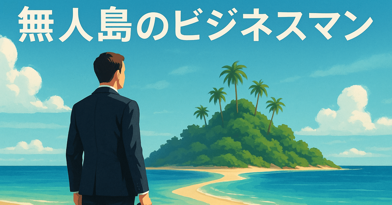 無人島のビジネスマンlaughtey_Tetsuji_Okumura(奥村哲次)