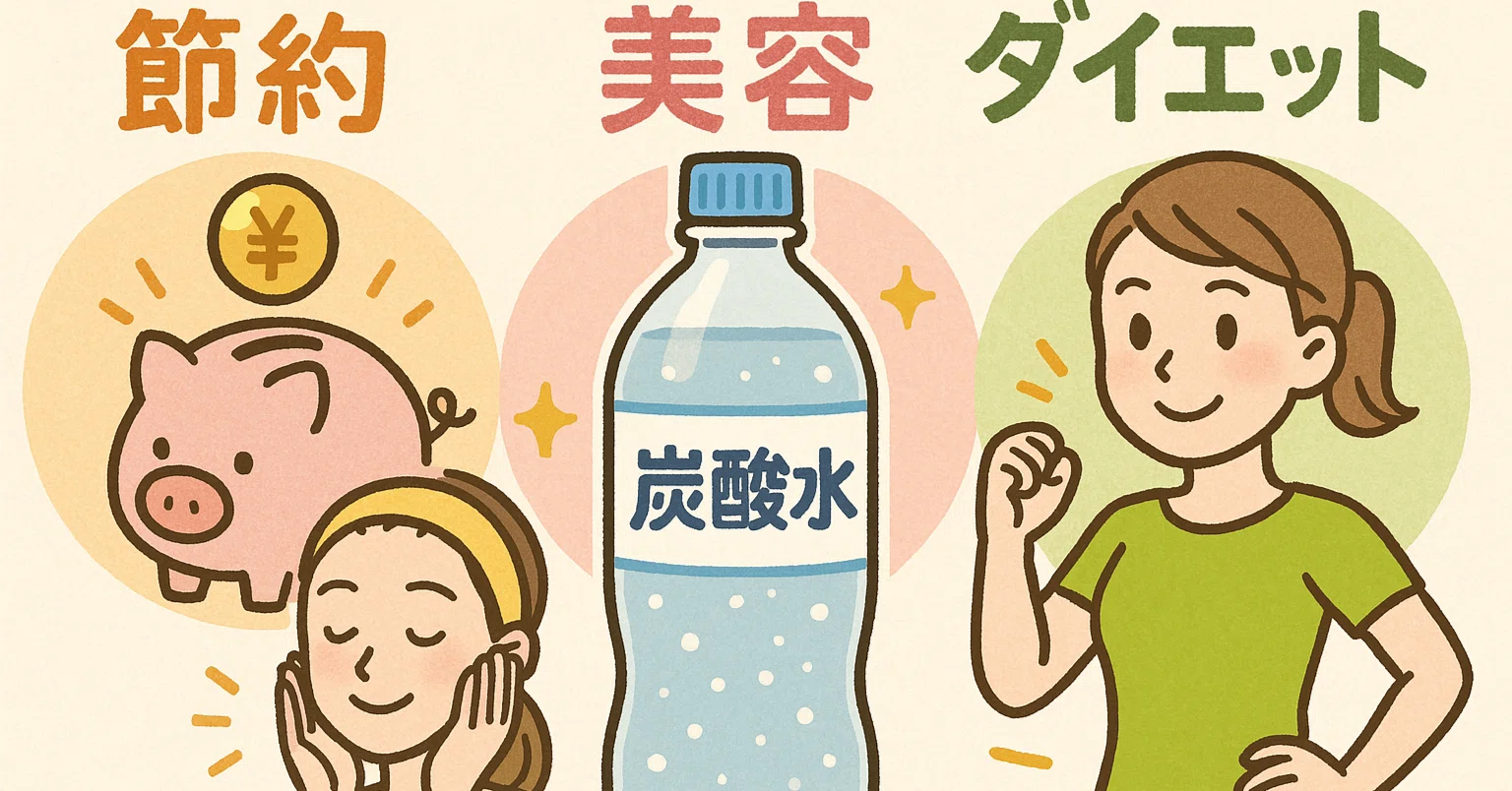 炭酸 水 飲む 効果 肌