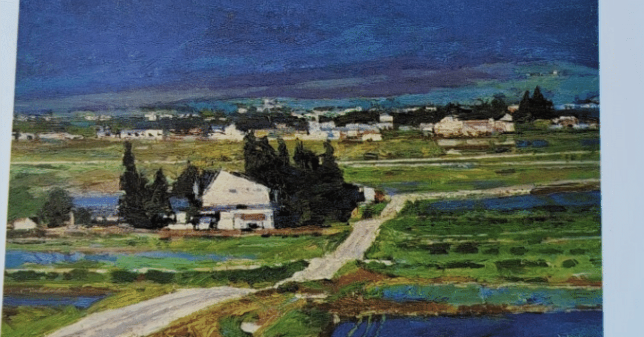 【真作】絵画　山下朝弘　油彩SM　田舎家　農村風景　写実風景　里山風景　X101 真作絵画 絵画 山下朝弘 油彩SM 田舎家 農村風景 写実風景 里山風景