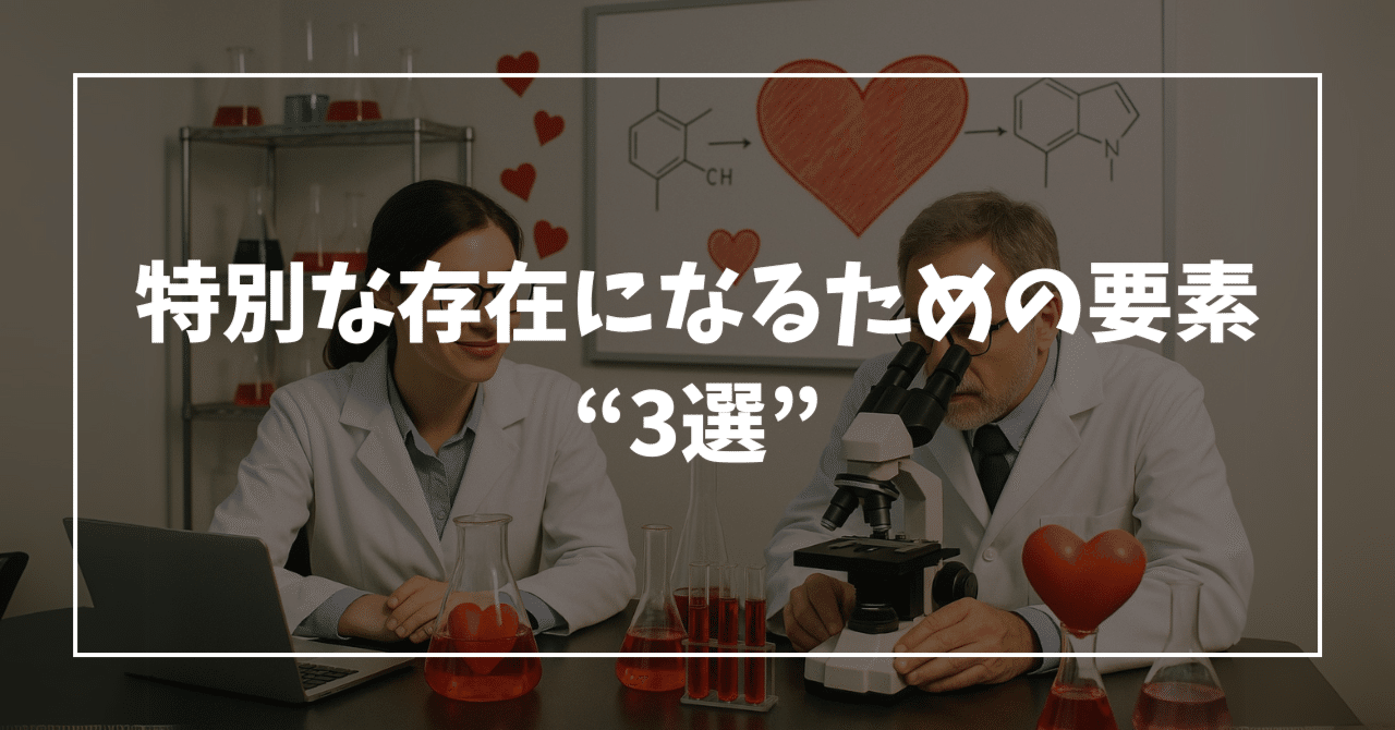 特別な存在になるためのたった