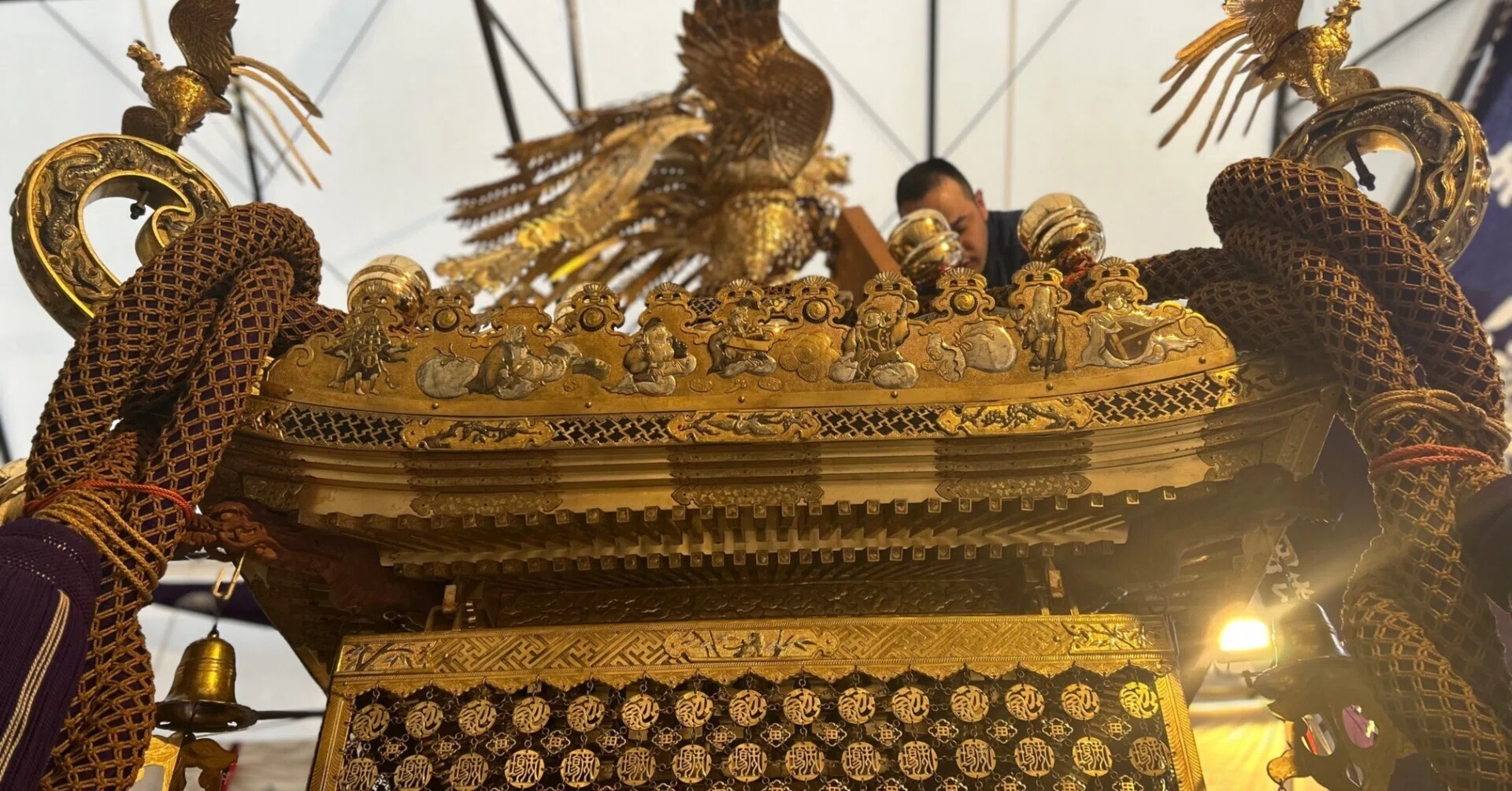令和7年 神田祭～①旧神田市場 神輿飾付｜宮惣