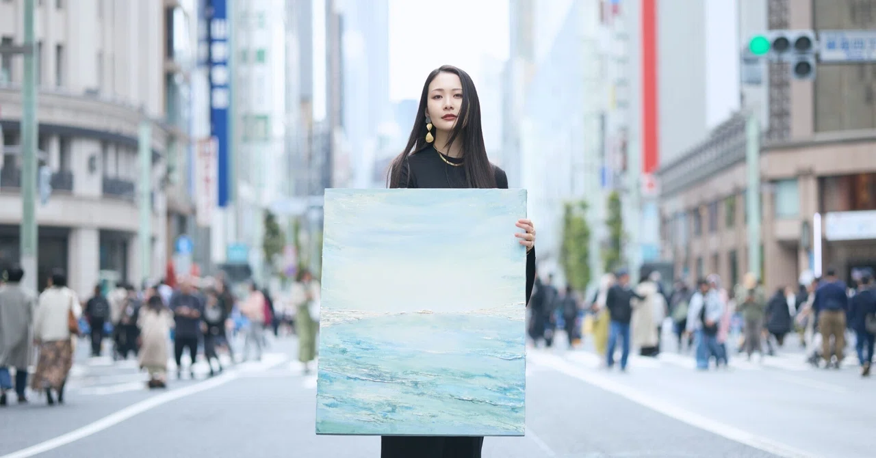 私が「miotokyo」という名前で絵を描きはじめて銀座三越の個展で大成功