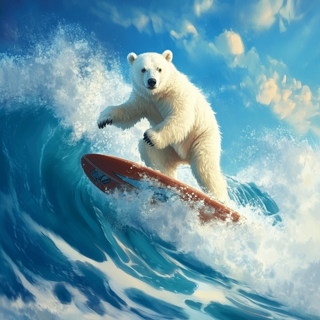 🎨🐻‍❄️波のっちゅうき🐻‍❄️🎨｜🐻‍❄️白くまAI
