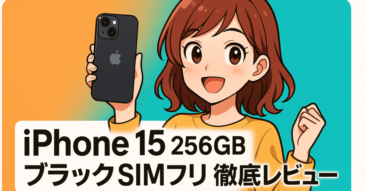 2025年最新】iPhone 15 256GB ブラック SIMフリー徹底レビュー