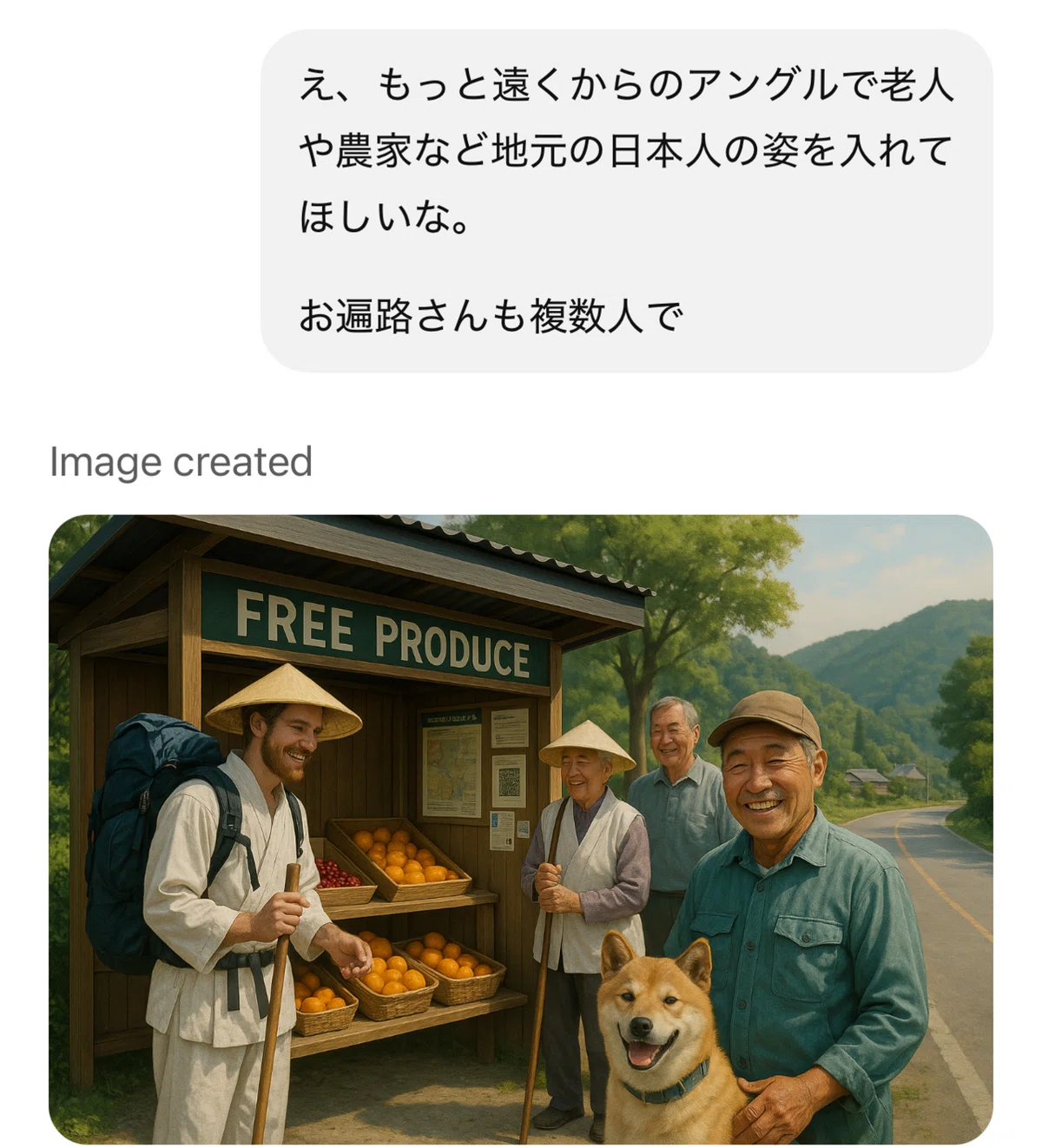 チャットGPTとのやりとり