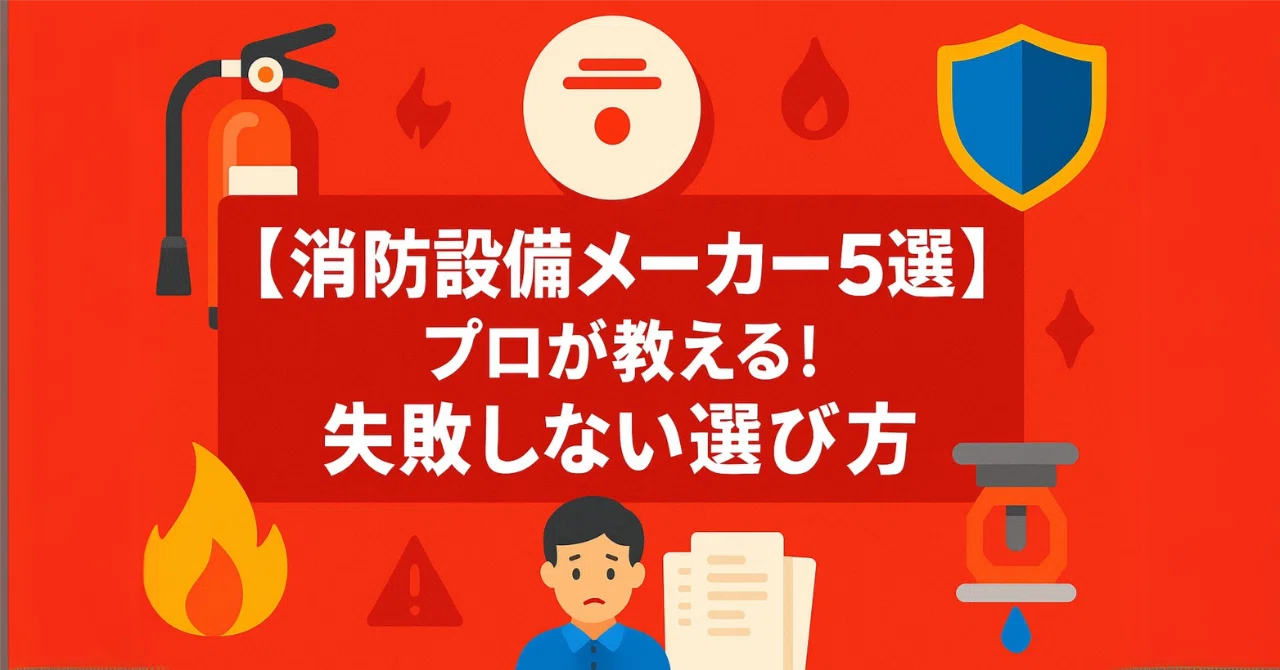 2025年完全ガイド】消防設備メーカー大手5社を徹底比較！プロが教える 
