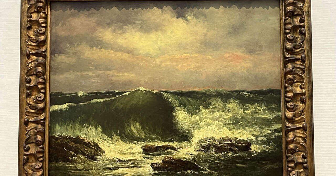 J.クールベ【地中海の眺め】油絵　油彩 革新的な画家・ギュスターヴ・クールベにとって海とは｜Uchan