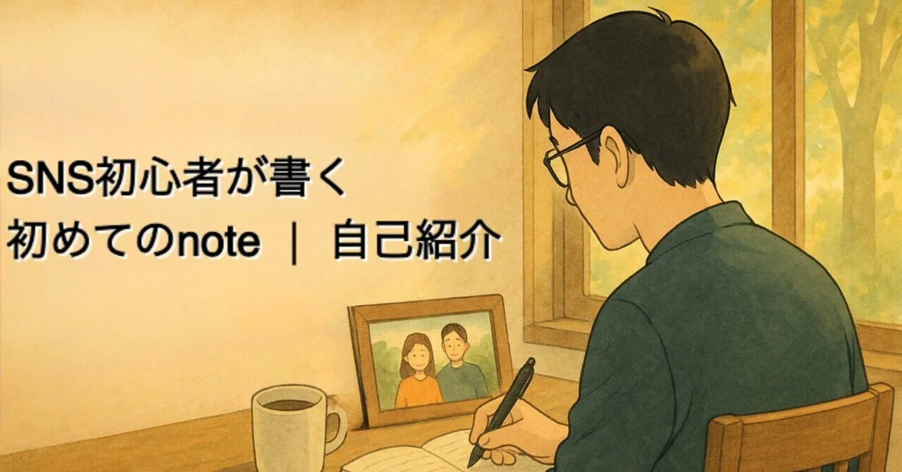 【初めましてのnote】SNS初心者、ゼロからの挑戦。自己紹介。|かなで │ 副業で家族を笑顔に